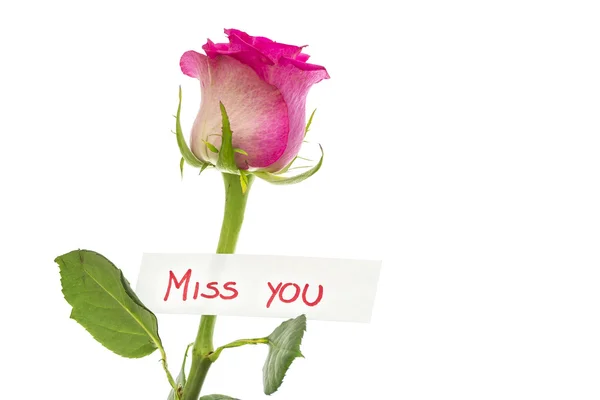 Miss you message — Stock Photo, Image