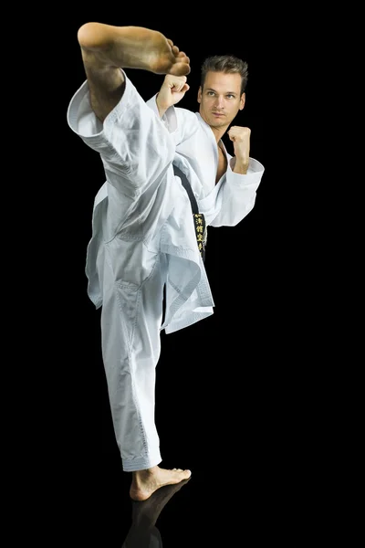 Professional karate fighter — Stock Photo, Image