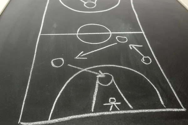 Basketball strategy concept — Stock Photo, Image