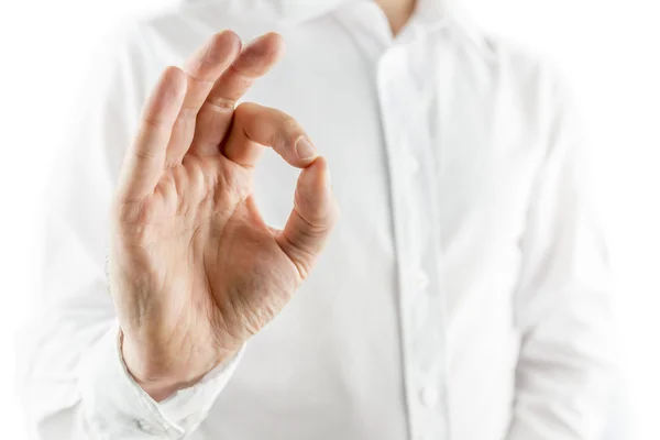 Ok Handzeichen — Stockfoto