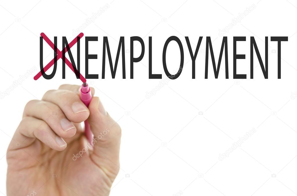 Changing word Unemployment into Employment