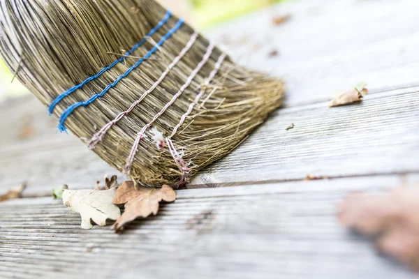 Vegen houten terras — Stockfoto