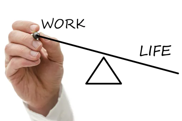 Equilibrar o trabalho e a vida privada — Fotografia de Stock