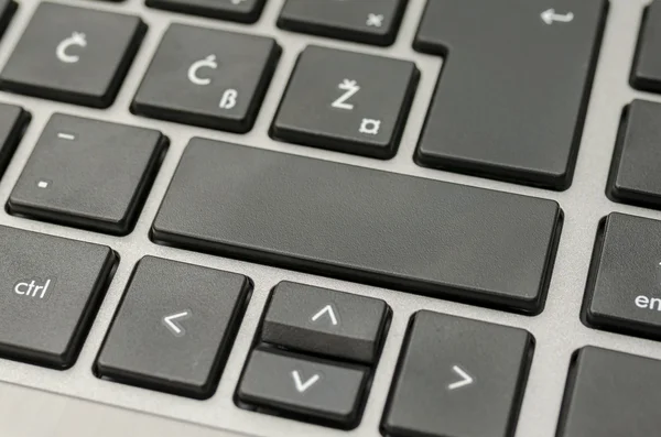 Boş siyah bilgisayar anahtar — Stok fotoğraf
