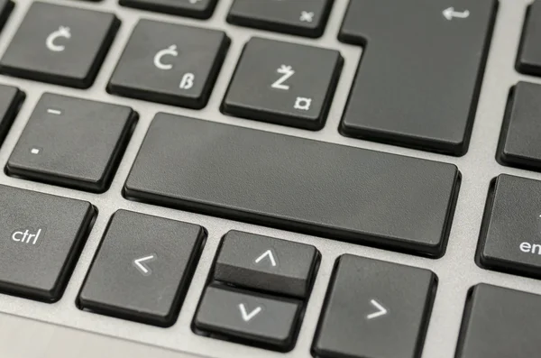 Empty black computer key — Stock Photo, Image