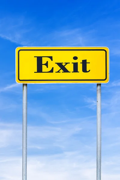 Exit street sign — Stock Photo, Image