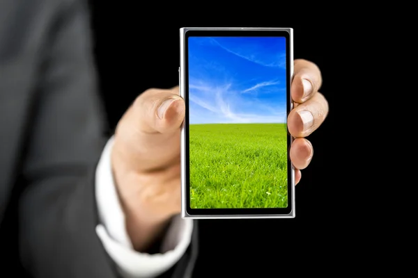 Touch screen mobile phone — Stock Photo, Image