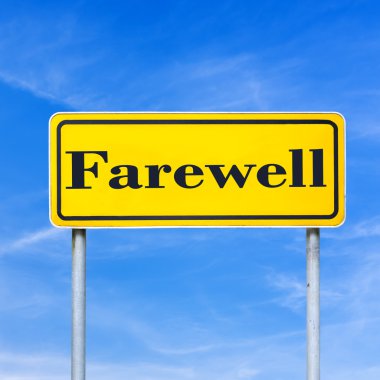 Elveda sokak tabelası