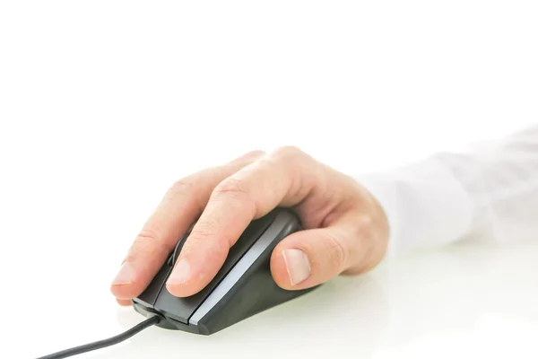 Using computer mouse — Stock Photo, Image