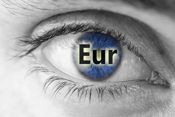 Signo euro — Foto de Stock