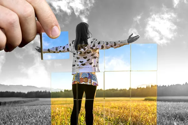 Perspectiva de vida positiva — Fotografia de Stock