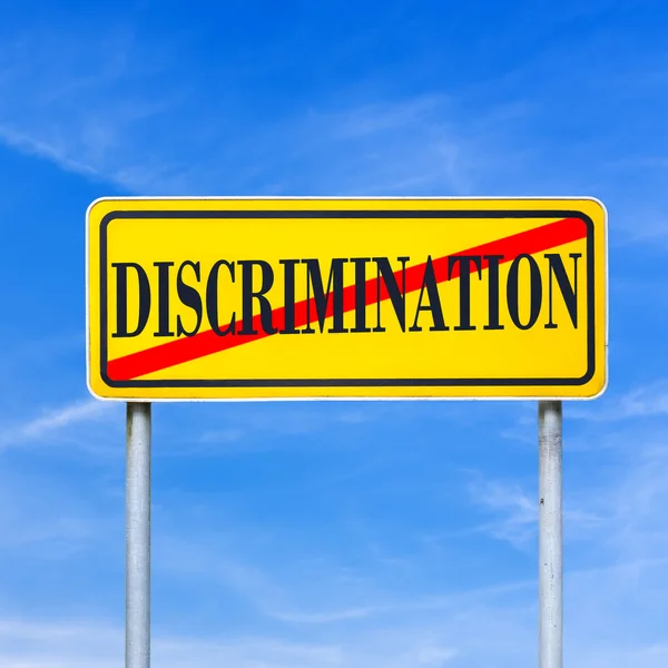 Stop discriminatie — Stockfoto