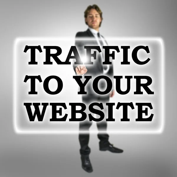 Web sitenizde trafik — Stok fotoğraf