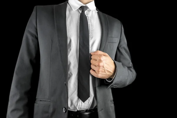 Un hombre de negocios confiado en un traje — Foto de Stock