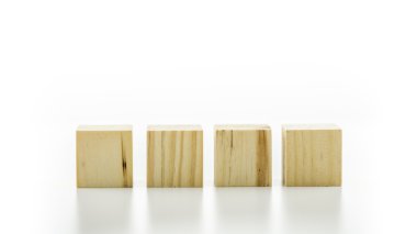 dört tahta küpleri veya yapı taşları