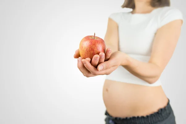 Alimentação saudável na gravidez — Fotografia de Stock