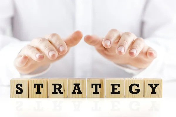 Imagen conceptual con la palabra Estrategia — Foto de Stock