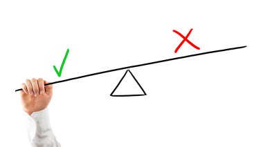 pozitif negatif karşı dengeleme adam