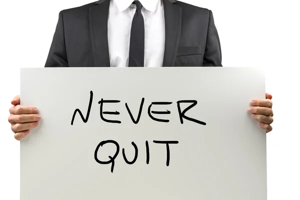 Never quit — Stock Photo, Image