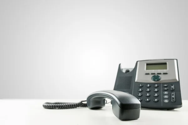 Telefone fixo com o receptor off-hook — Fotografia de Stock