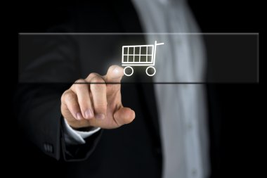 alışveriş sepeti bir gezinti çubuğu