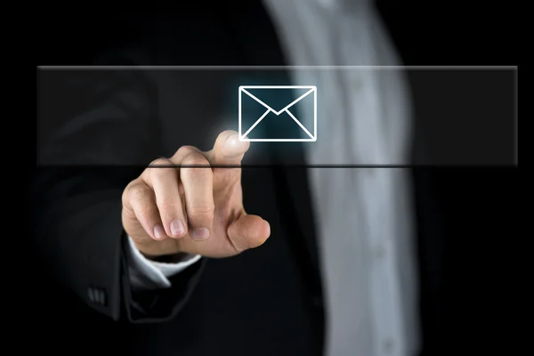 Email icon on interface — Stock Photo, Image
