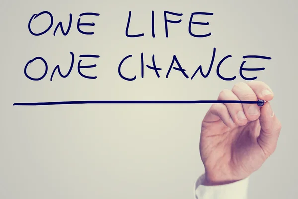 One life one chance — Stock Photo, Image