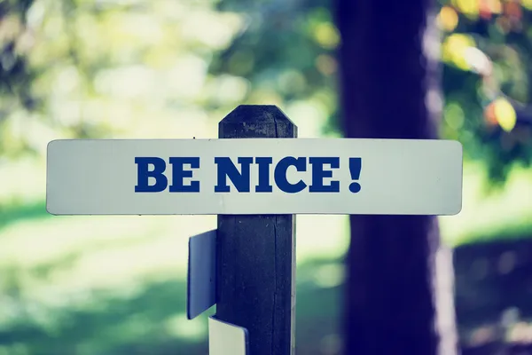 Be nice — Stock Photo, Image