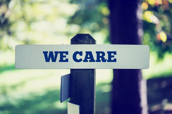 We care — Stock Photo, Image