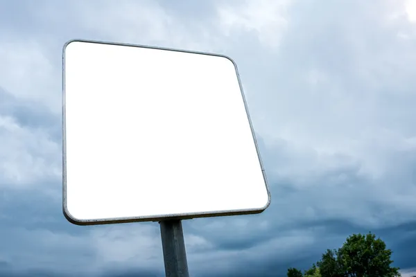 White blank billboard — Stock Photo, Image