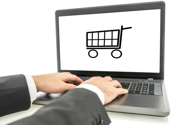 Komfort beim Online-Shopping — Stockfoto