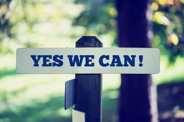 Sì, possiamo. — Foto Stock