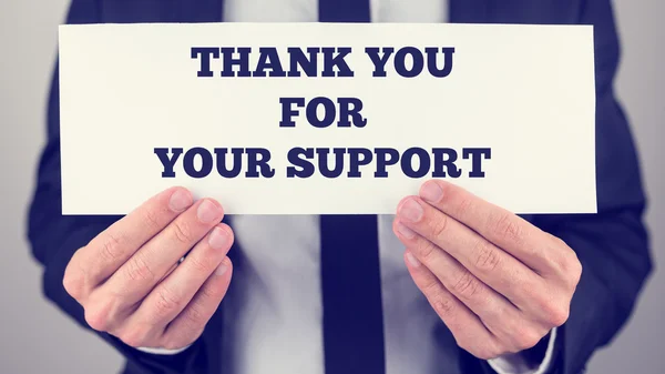 Thank you for your support — Stock Photo, Image