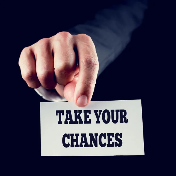 Take Your Chances — Stock Photo, Image