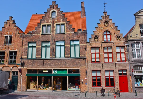ブルージュ、ベルギーの 17 世紀の建物 — ストック写真