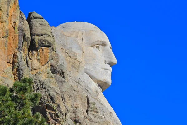 George washington profil mount rushmore — Zdjęcie stockowe