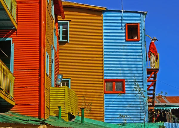 Colorful Buenos Aires Buildings and Mannequin — Stock Photo, Image