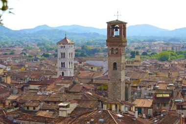 Lucca, İtalya, gökyüzü görünümü