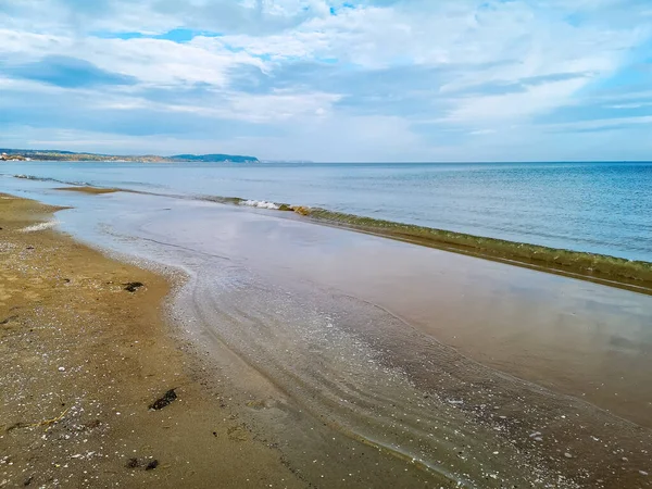 Strandrand Der Ostsee Über Schönheit Bewölkten Himmel — Stockfoto