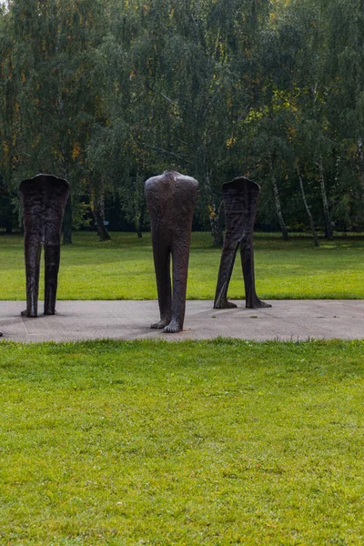 Poznan Polônia Outubro 2020 Complexo Esculturas Livre Nierozpoznani Parque Citadel — Fotografia de Stock
