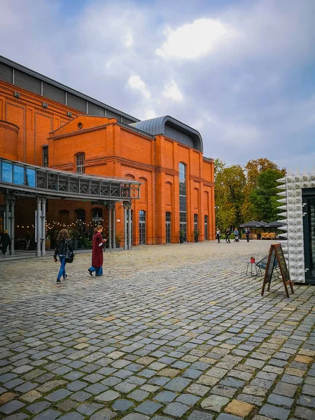 Poznan Polsko Října 2020 Venkovní Náměstí Nákupního Centra Starého Pivovaru — Stock fotografie