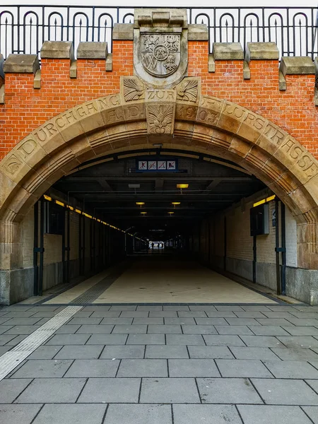 Wroclaw Poland February 2021 Tunnel Main Railway Station — Stock Photo, Image