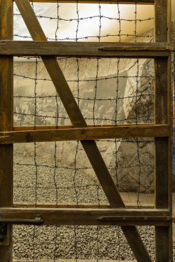 Cracow, Polonya - Şubat 2021: Oskar Schindler 'in Enamelware Factory Museum' daki Sergi 