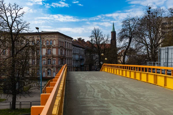 Legnica Polônia Abril 2021 Escadas Concreto Aço Antigas Para Pequenas — Fotografia de Stock