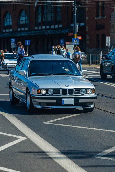 Wroclaw Polen Mai 2021 Mai Kreuzfahrt Alter Retro Autos Der — Stockfoto