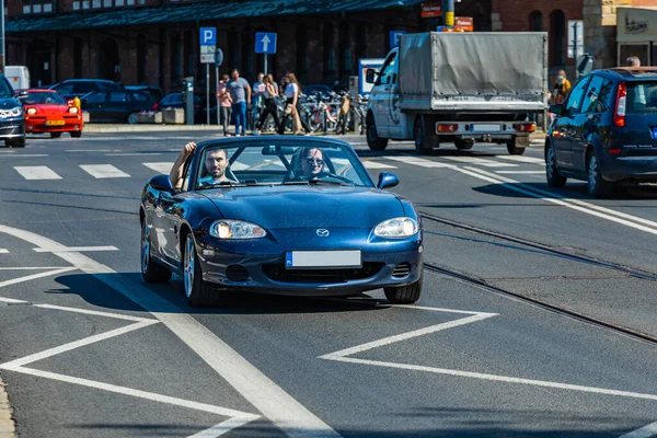 Wroclaw Polen Mai 2021 Mai Kreuzfahrt Alter Retro Autos Der — Stockfoto