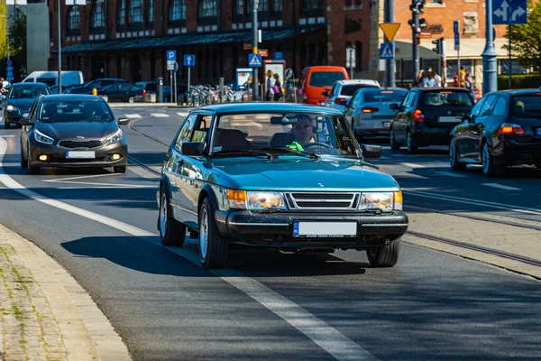 Wrocław Polska Maj 2021 Majowy Rejs Starych Samochodów Retro Strefy — Zdjęcie stockowe