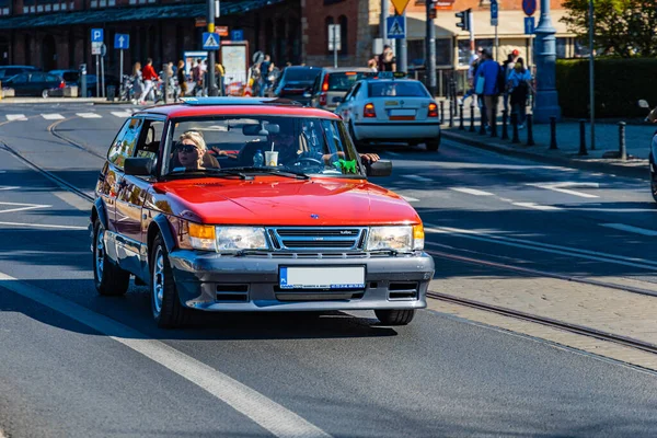 Wroclaw Poland May 2021 May Cruising Old Retro Cars Classic — ストック写真