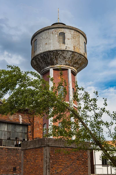 Outdoor View Square Old Construction Old Boiler Building — Stock Photo, Image