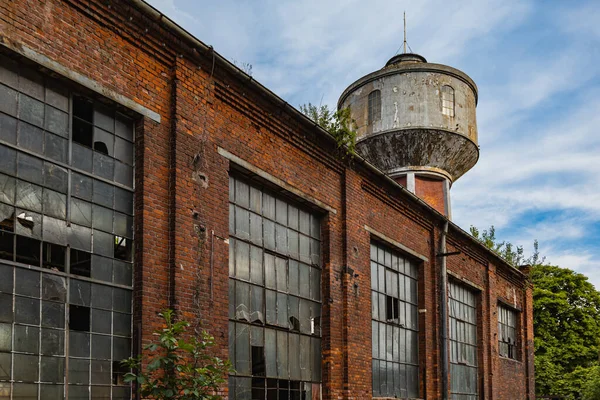 Outdoor View Square Old Construction Old Boiler Building — Foto Stock